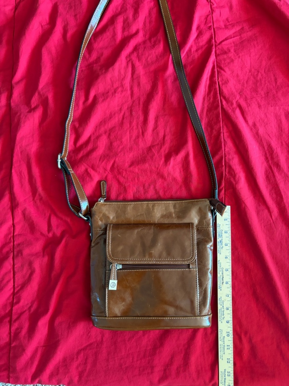 Brown Leather Crossbody Bag